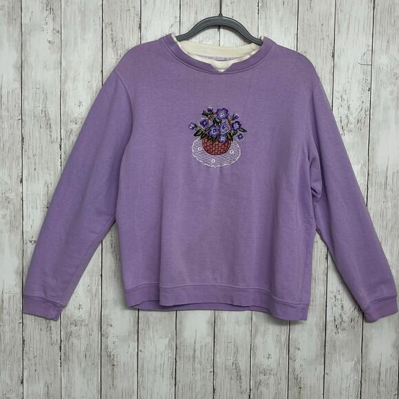 Vintage Graphic Pullover Sweatshirt Bundle Of 4 For Repurpose & Crafts Granny - Picture 11 of 13